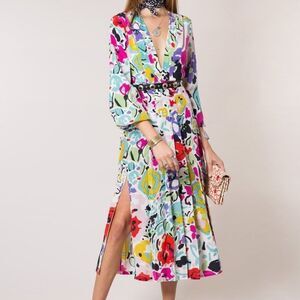 RIXO Camellia Floral Dress Sz S